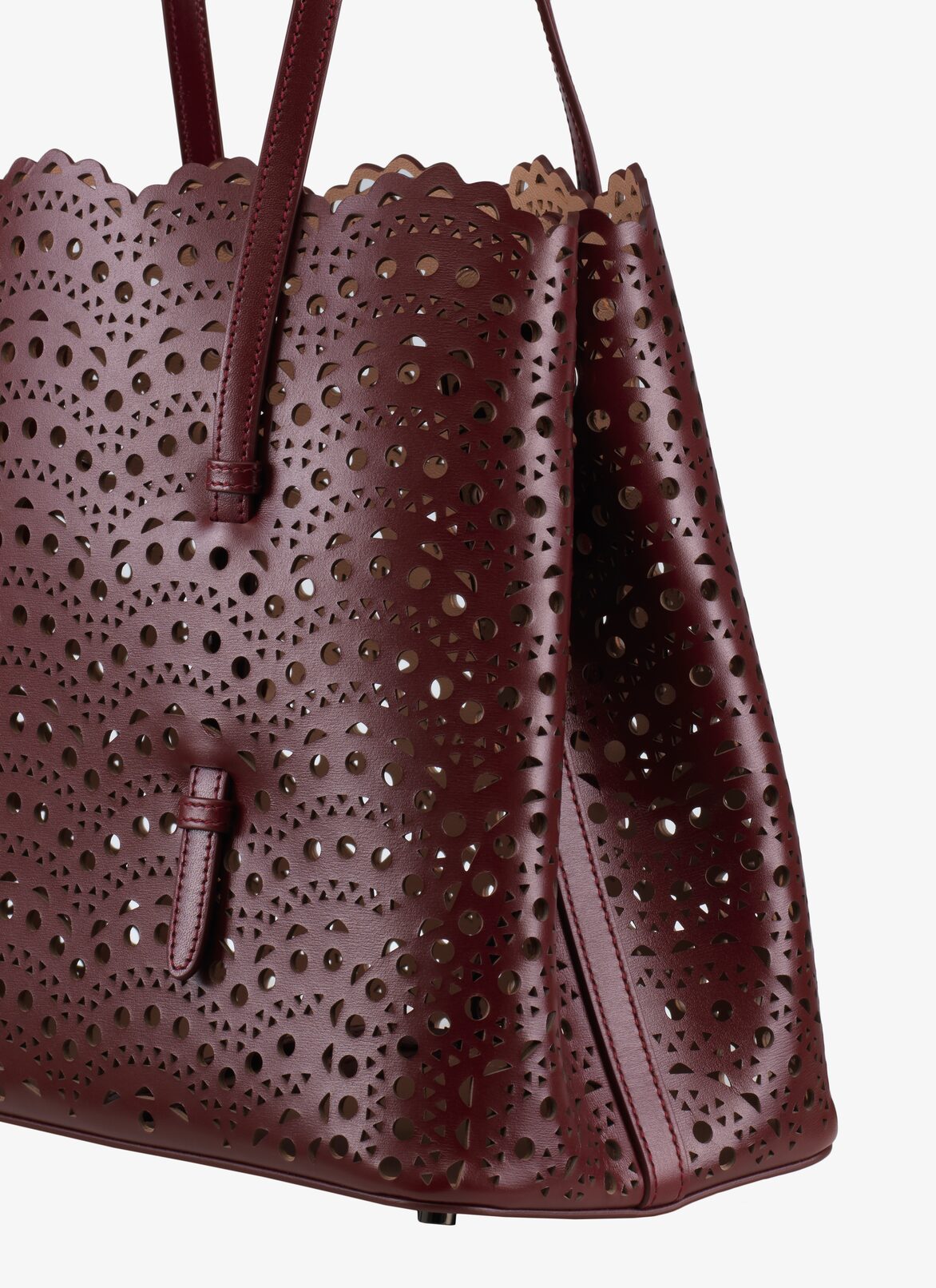 Mina 32 Tote Bag ALAÏA PURPLE MINA 32 TOTE BAG